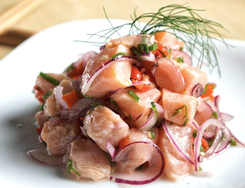 How to make a salmon ceviche recipe for hot summer nights?
