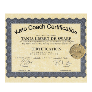 certificated Keto coach